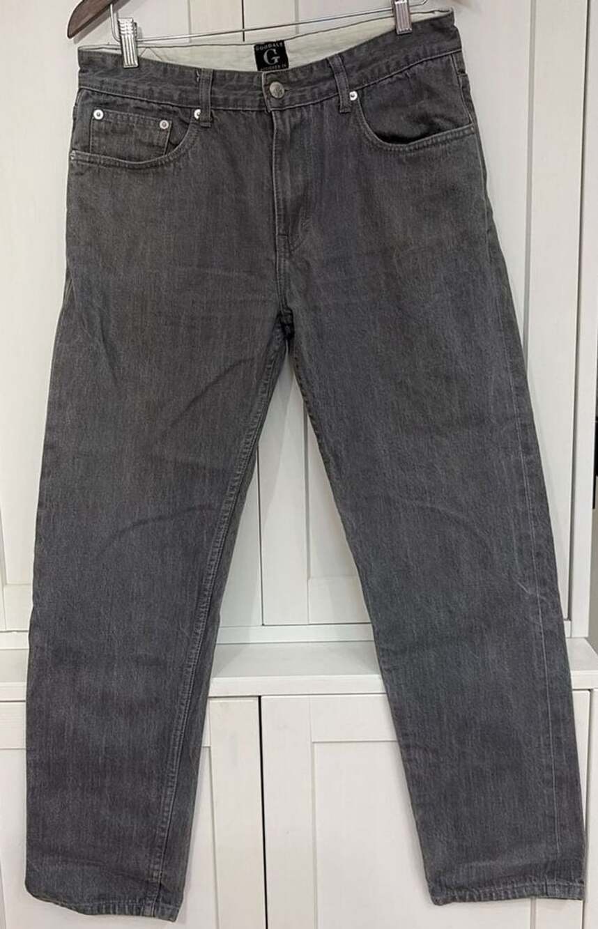 Goodale The Tailored Tapered Gray Cotton Jeans Size 34